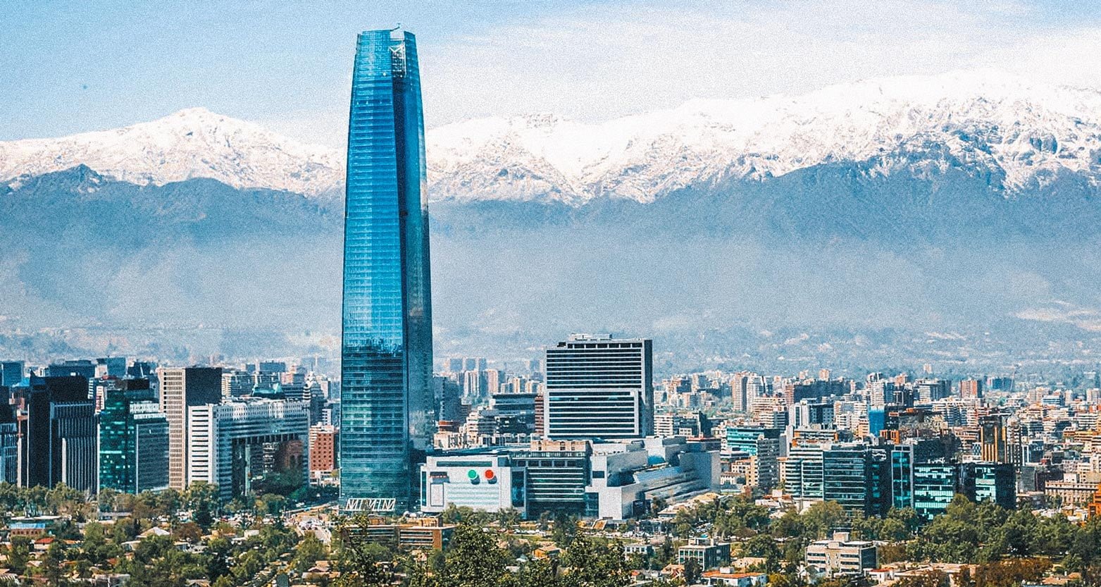 Cidade de Santiago no Chile